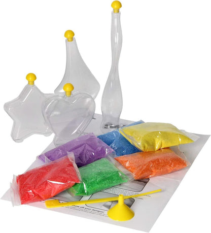 DIY Glow Sand Art Set For Crafts Activity With Multicolored Sand