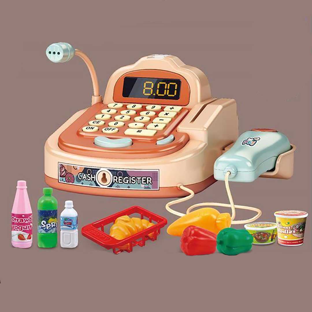Battery Operated Mini Cash Register With Multiple Accessories & Roleplay Functions