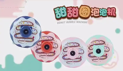Light and Music Donut Automatic Bubble Camera For Kds