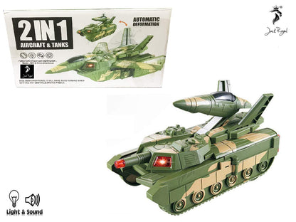Musical Military Army Aircraft & Tanker Toy For Kids Entertaining