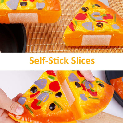 Pizza Party Toy Play Set for Kids, Pizza Pie Pretend Play Food