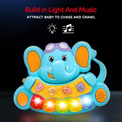 Elephant Baby Piano Toys With music and Lights For Toddlers