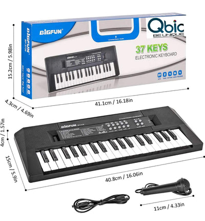 Musical Piano 37 Keys Electronic Music Keyboard With Microphone For Kids