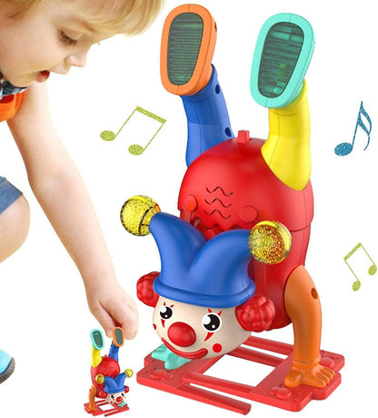 Electric Upside Down Musical Dancing Clown Toy For Kids