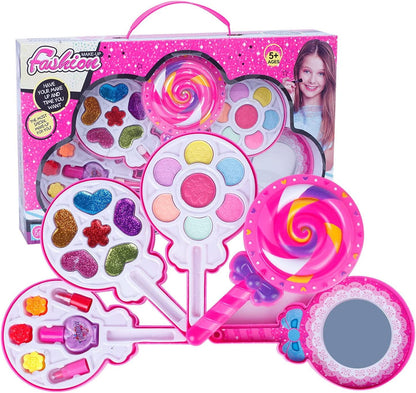 Kids Real Washable Makeup Playsets, For Girl Gifts, Safe & Non-Toxic