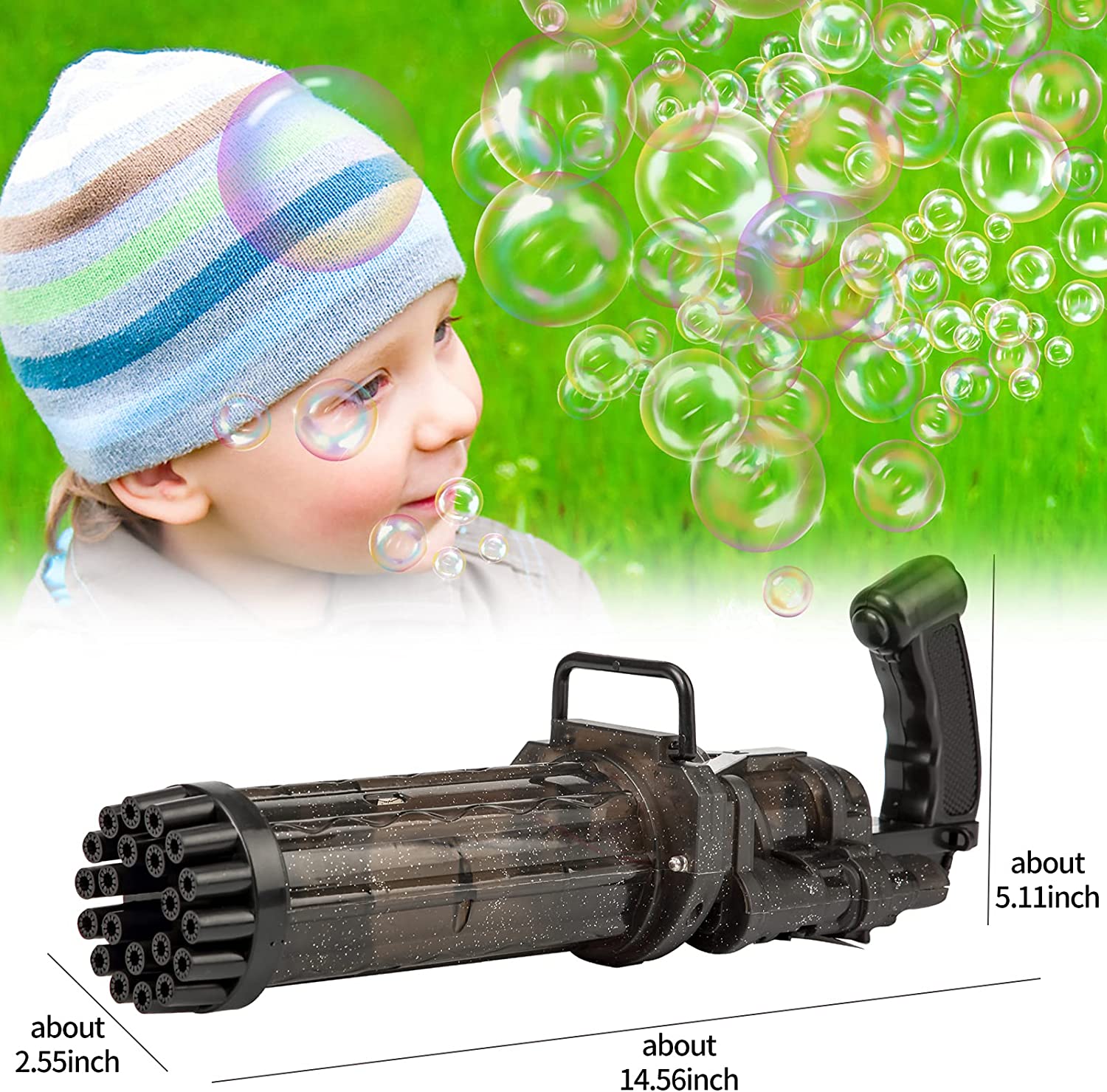 21 Bubble Machine Gun Bubble Maker For Outdoor Kids Play Games