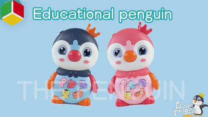 Baby Electric Penguin Piano Kid Instrument Music Early Education Animal Plastic Toy With Light And Music
