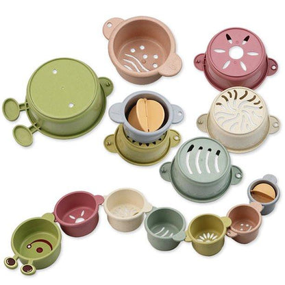 Stacking Cups For Babies Early Education And Recognition For Montessori Toddlers