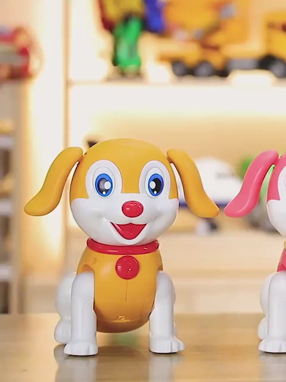 Crawling Musical Dancing Cute Cartoon Dog Toy for Kids with LED Lights