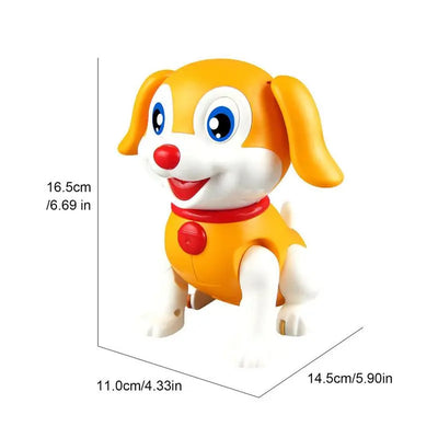 Crawling Musical Dancing Cute Cartoon Dog Toy for Kids with LED Lights