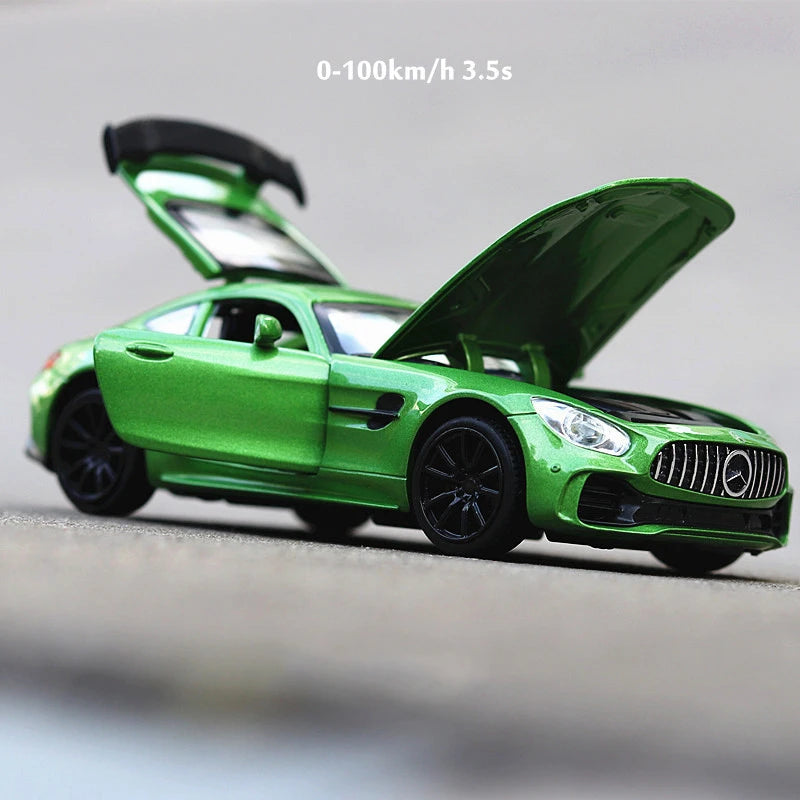 Diecast Alloy Model Car Miniature Benz GT-AMG Sport car Children Gift For Boys