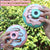 Light and Music Donut Automatic Bubble Camera For Kds