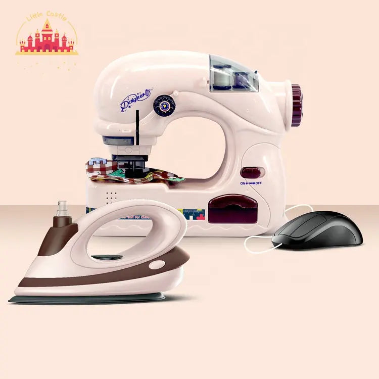 Battery Operated Mini Sewing Machine and Steam Iron with Music and Lig ...