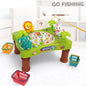 Kids Musical Animal Electric Fishing Game Table Set Magnetic Fishing Toy Interactive Competitive For Kid Pretend Play