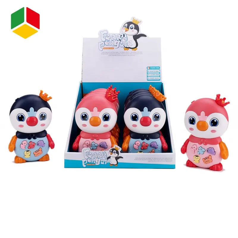 Baby Electric Penguin Piano Kid Instrument Music Early Education Animal Plastic Toy With Light And Music