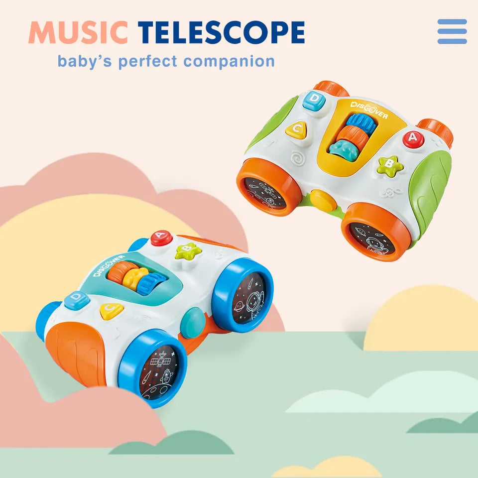 Chimstar Baby Music Telescope Toys For Early Education Light Multi-button