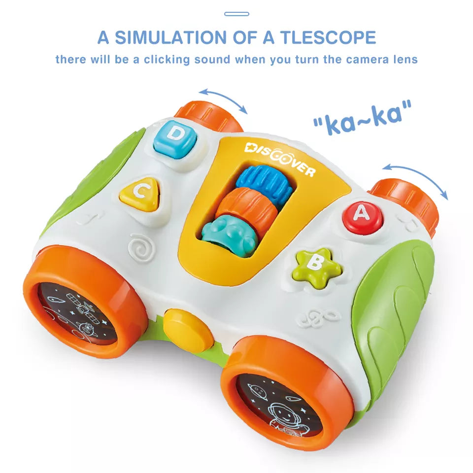 Chimstar Baby Music Telescope Toys For Early Education Light Multi-button