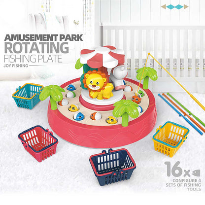 Animal Amusement Park Fishing Game For Kids With Music and Light
