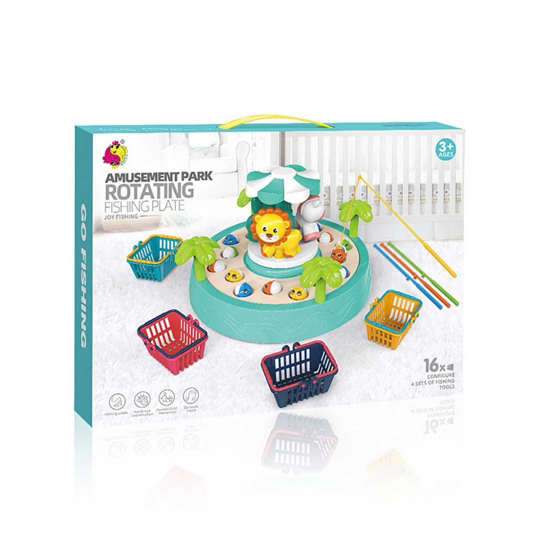 Animal Amusement Park Fishing Game For Kids With Music and Light