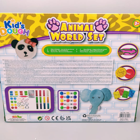 Colorful Animal World Play Dough Modelling Set and Cognition For Kids Learning and Playing