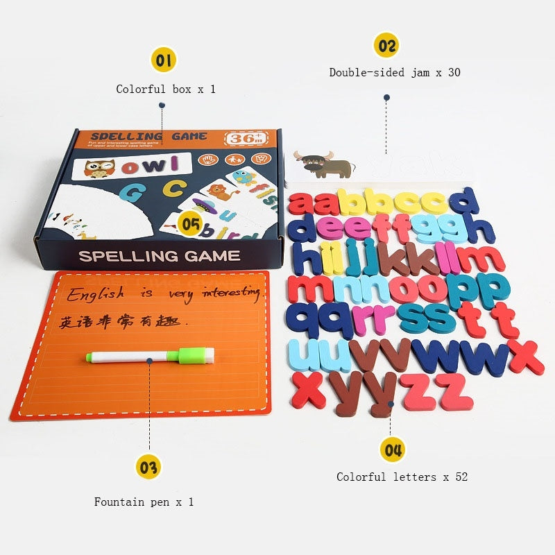 Letter Matching Spelling Word Game English Letters Cognitive Educational Toys For Children