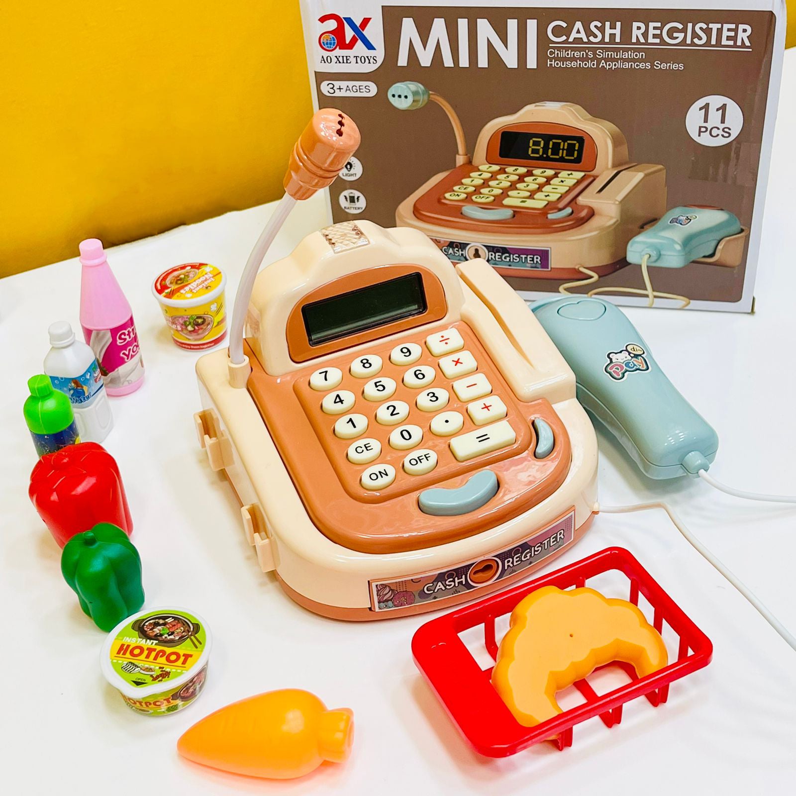 Battery Operated Mini Cash Register With Multiple Accessories & Roleplay Functions
