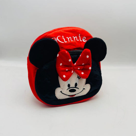 Cute Mini face Plush Children's Backpack For Outdoor Activities