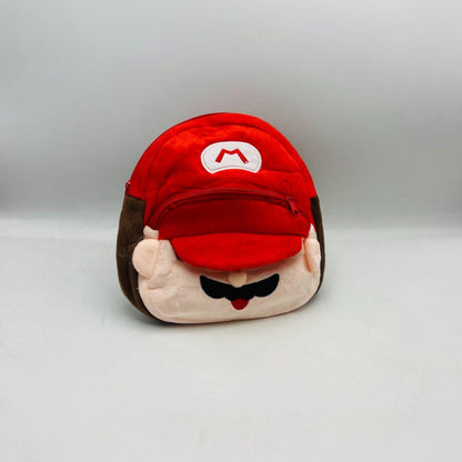 Cute Mini face Plush Children's Backpack For Outdoor Activities