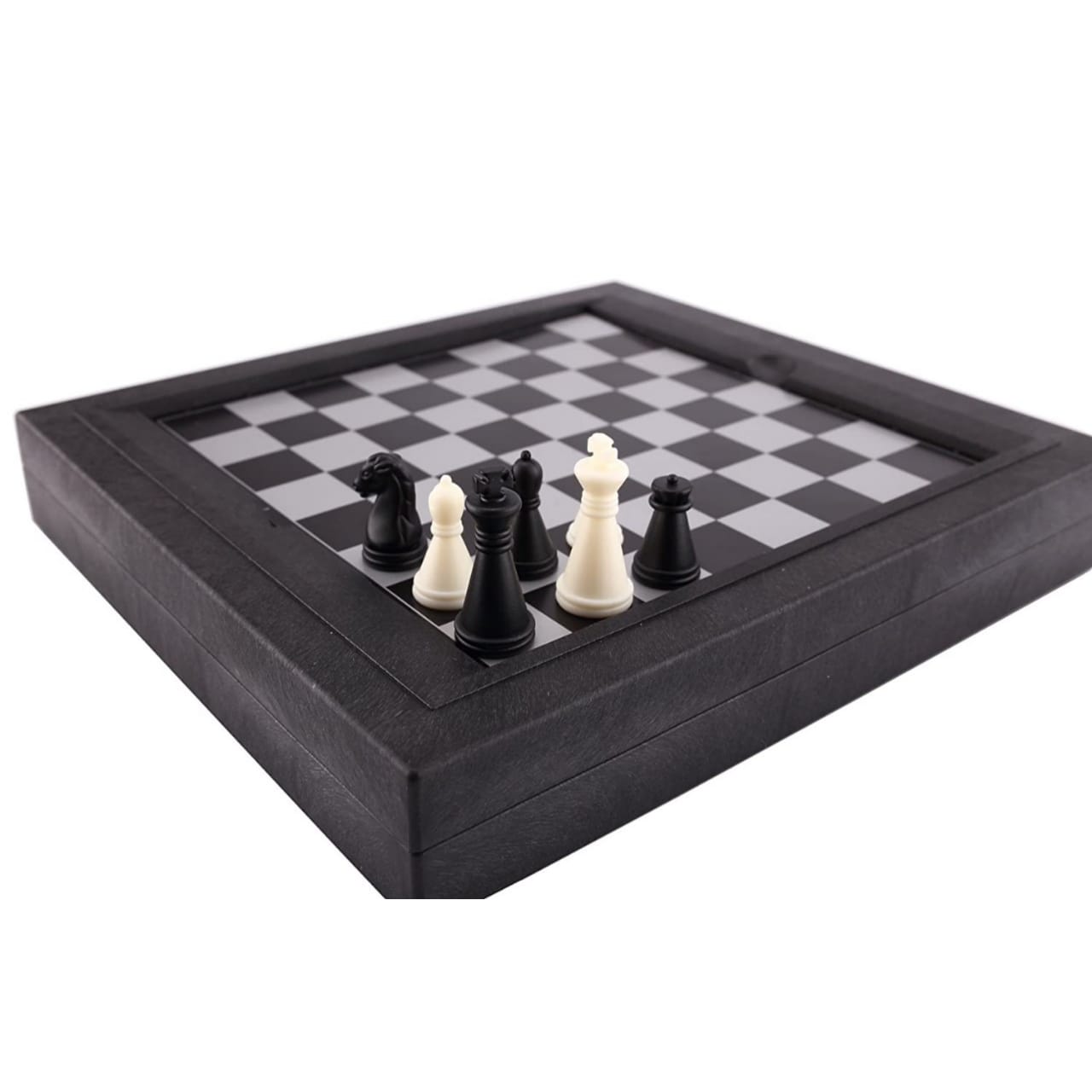 3-in-1 Chess and Checkers and Backgammon Folding Board Games For Kids and Adults