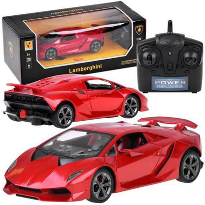 Lamborghini With Steering Remote Control Rechargeable Racing Car For Kids