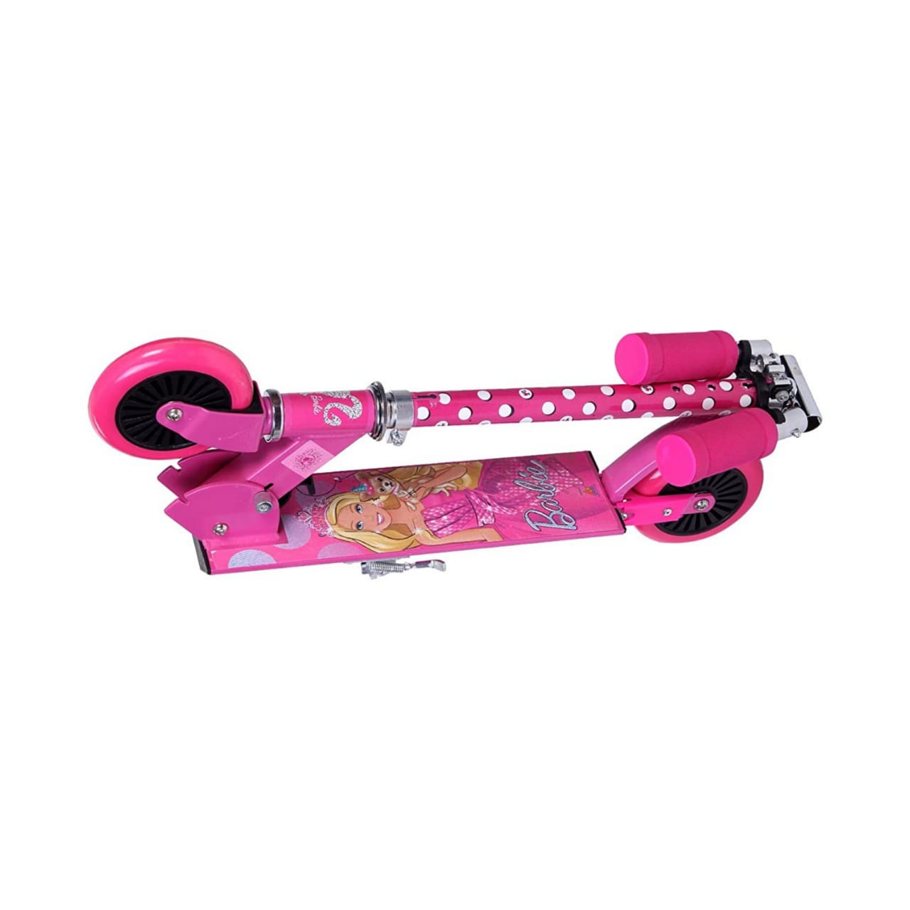 Pink Barbie 2 Wheel Scooty Mini Plus With Long Lasting Wheels and Adjustable Handlebar Scooter