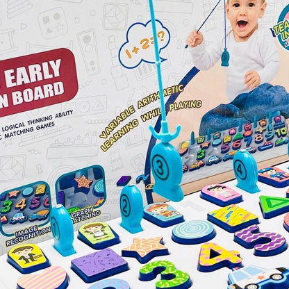 Fishing Early Education 5 in 1 Shape Matching Mathematical Counting Magnetic Toy For Toddlers