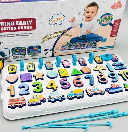 Fishing Early Education 5 in 1 Shape Matching Mathematical Counting Magnetic Toy For Toddlers