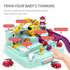 Racing track Trail Toys Manual Car Rescue Vehicles Adventure For Kids