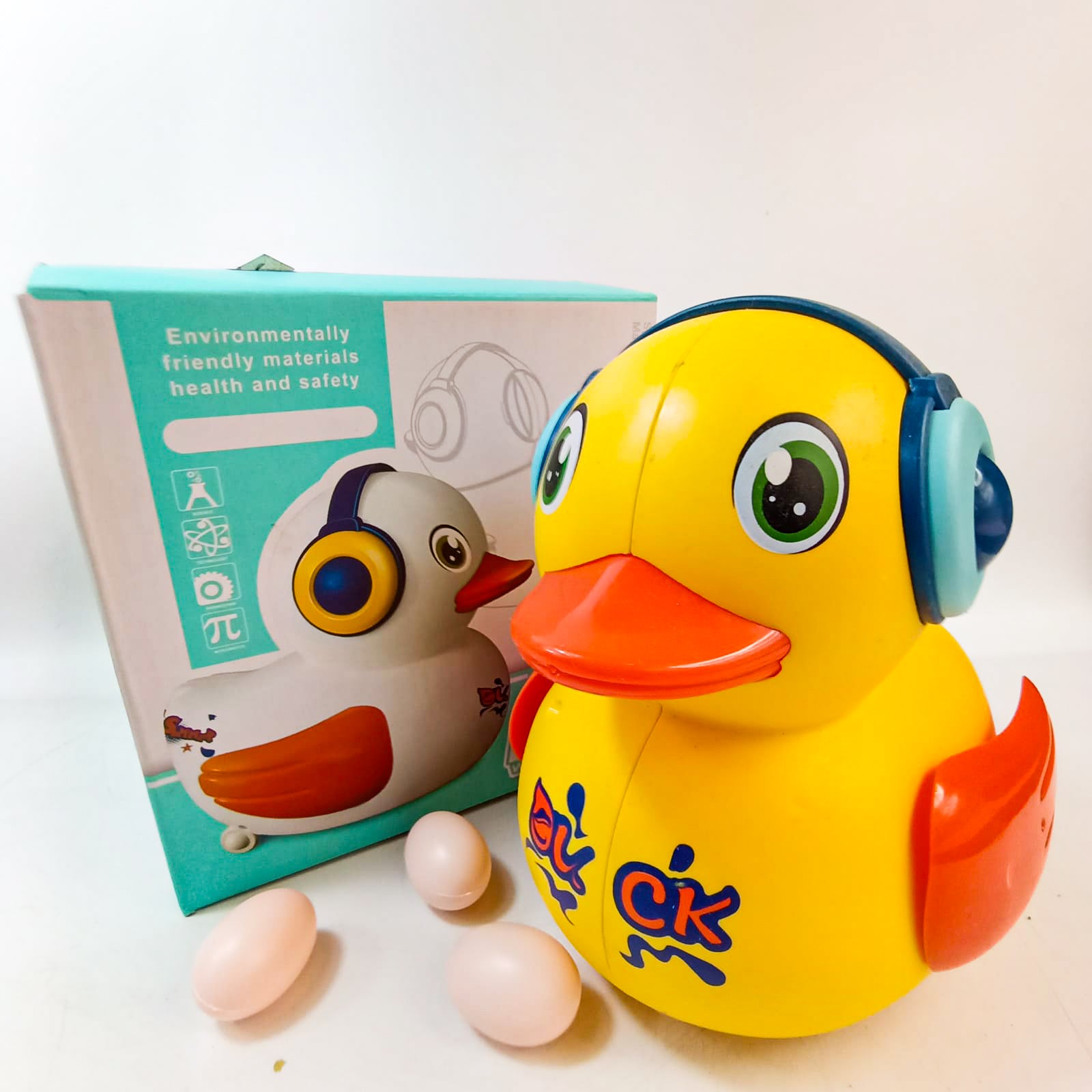 Duck Toy with light and music laying with Easter Eggs For Baby Toys Gifts