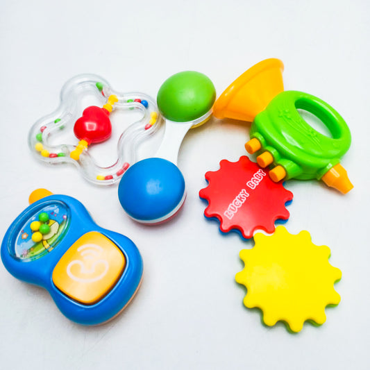 Pack of 5 Rattle Set Toy for New Born Babies