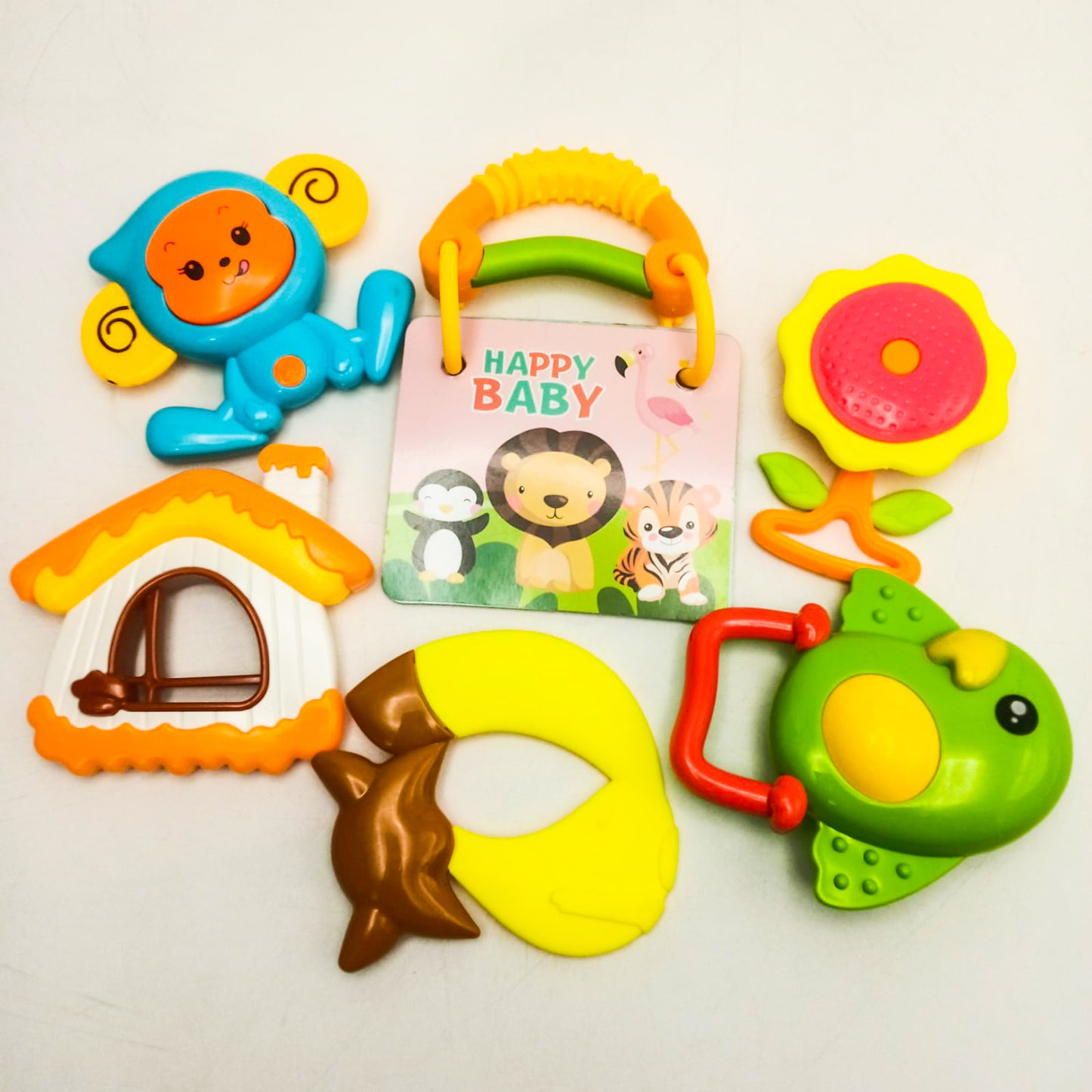 Pack of 4 Rattle Set Toy for New Born Babies