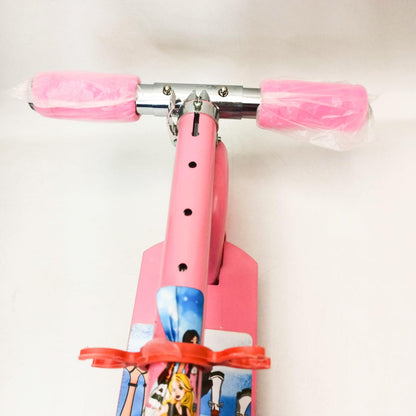 Pink Barbie 2 Wheel Scooty Mini Plus With Long Lasting Wheels and Adjustable Handlebar Scooter