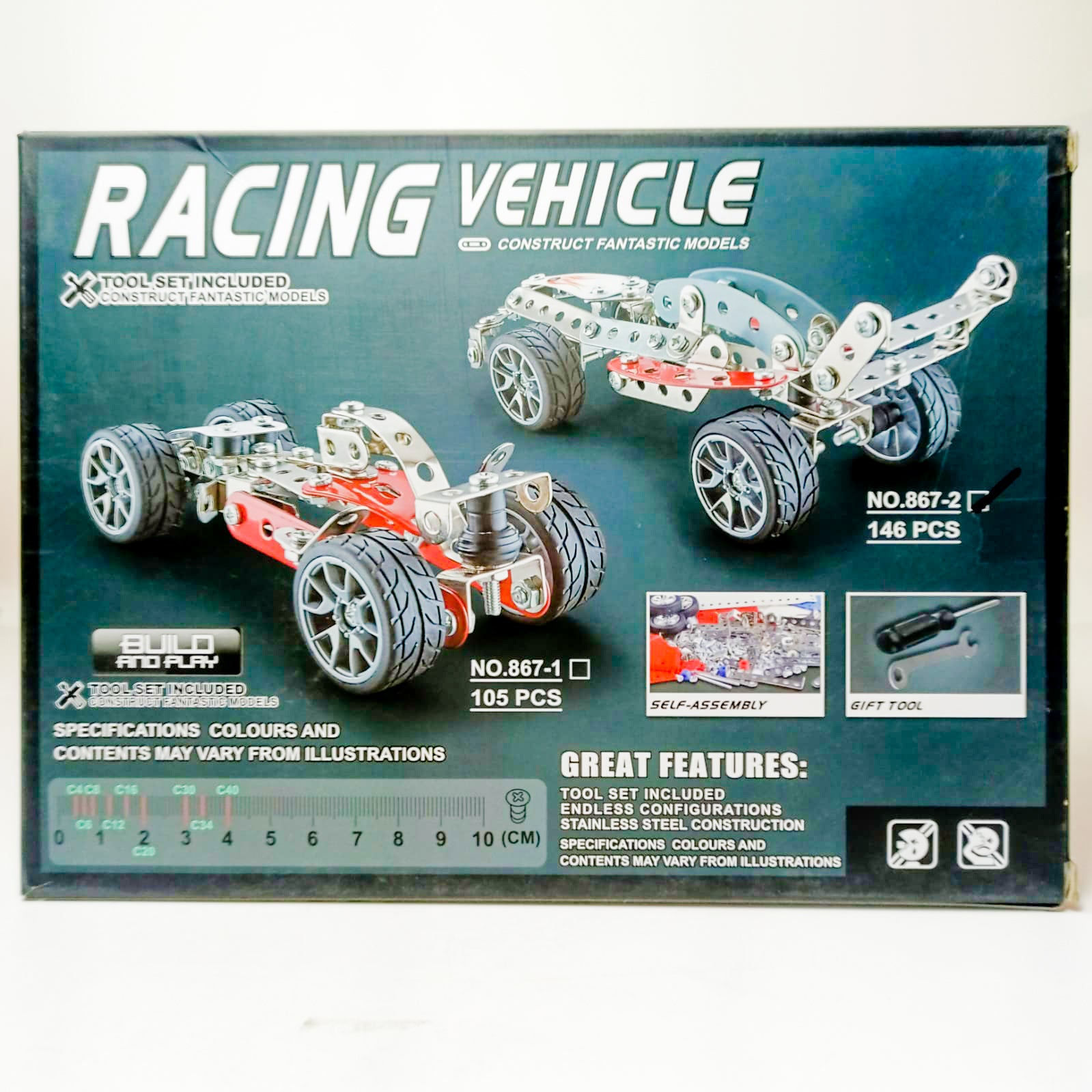 Racing Vehicle Construction Toy Building Blocks For Kids