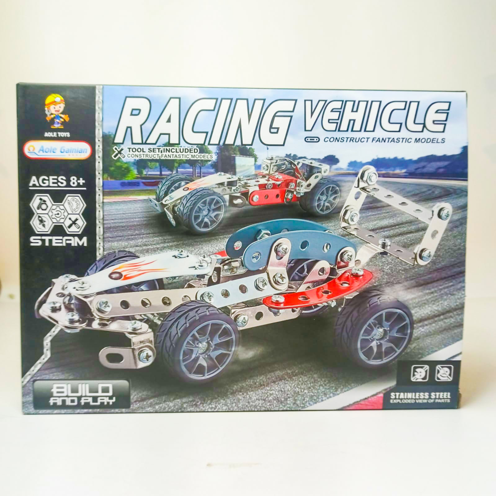 Racing Vehicle Construction Toy Building Blocks For Kids