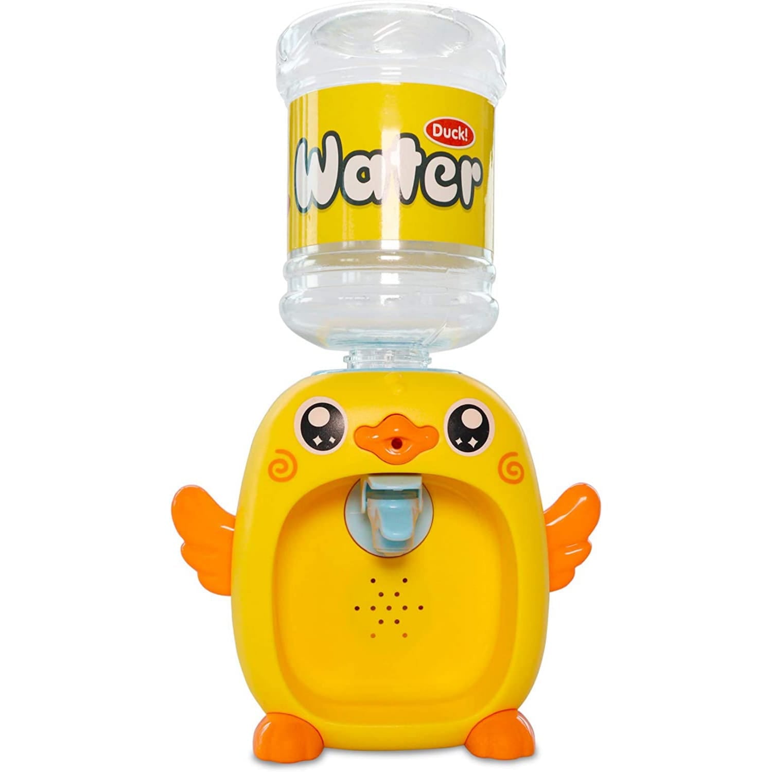 Mini Duck Water Dispenser Light and Music Toy for Kids Drinking Fountain Glass Play