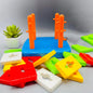 Educational Preschool Shape & Color Recognition Geometric Board Block Stack Shape Sorter Puzzle Toys