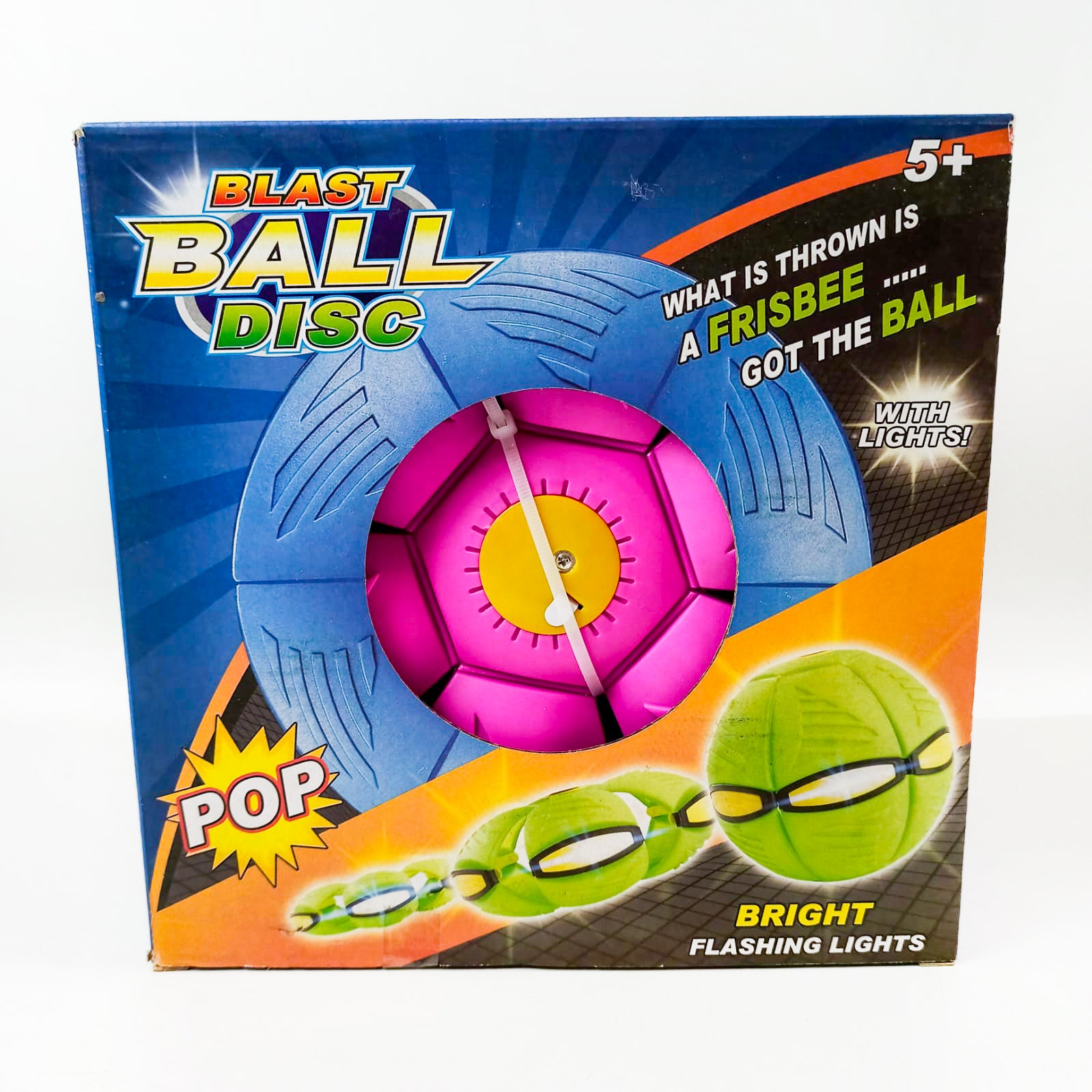 Magic Ball Blast Ball Disc Frisbee Ball Led Flashing Light Up Kids Toy