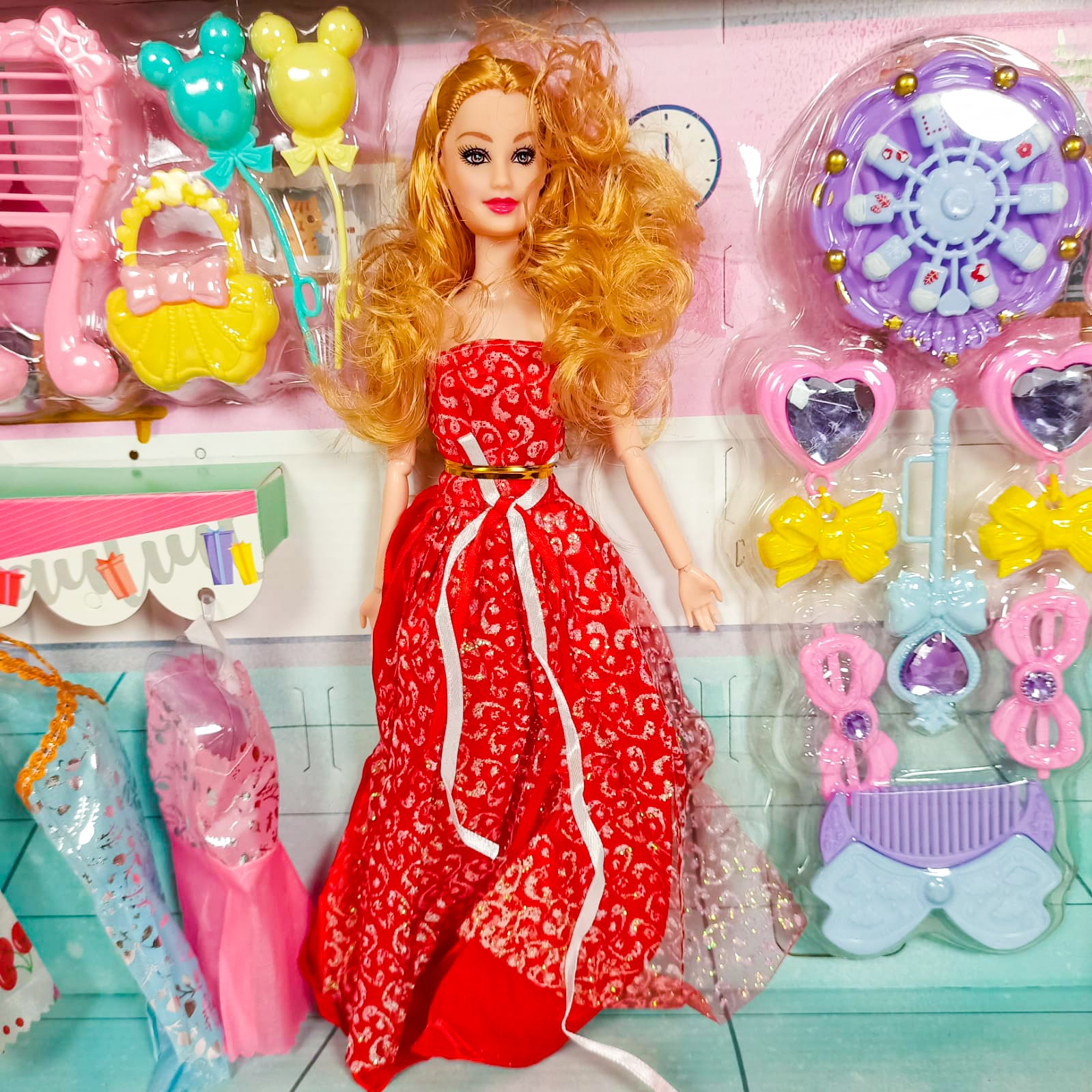 Beautiful Fashion Doll With Beauty Accessories Doll Set For Girls