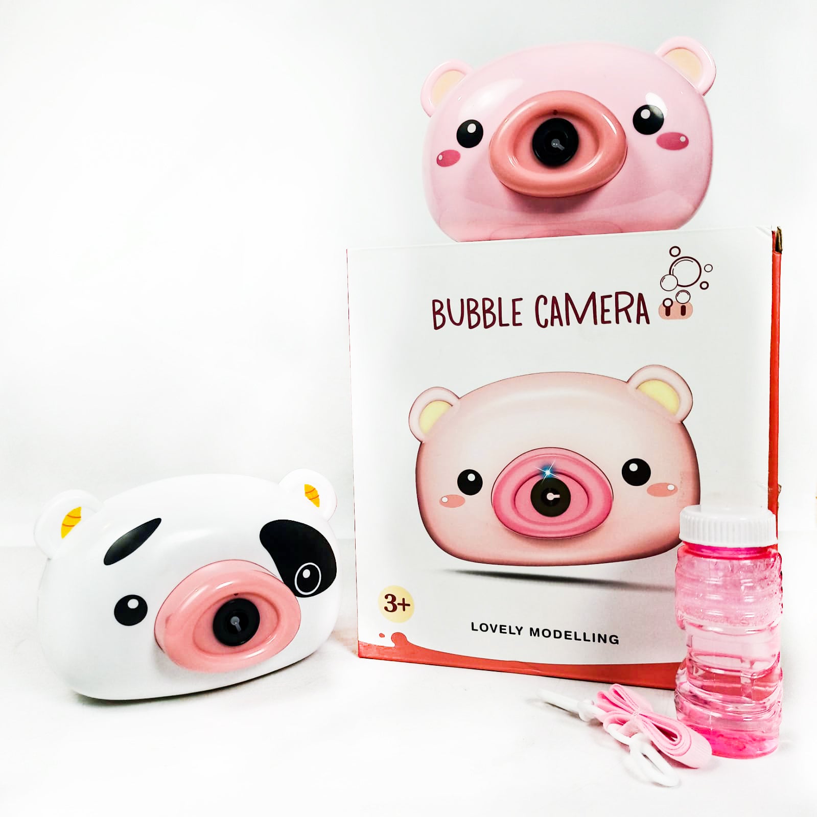 Cute Electric Automatic Bubble Camera For Kids