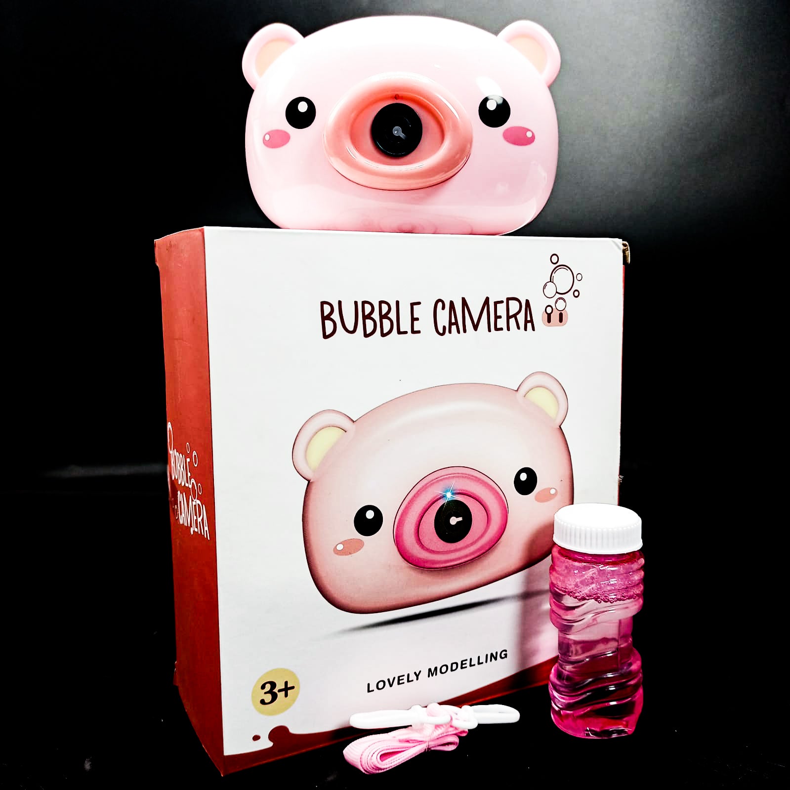 Cute Electric Automatic Bubble Camera For Kids