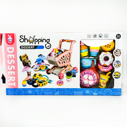 Delicious Supermarket Mini Kitchen Food Play-Set with Trolley