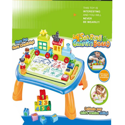 Sharing Graffiti Board Compact And Portable, Easy to set up & store, Mess-free learning and Education fun Board