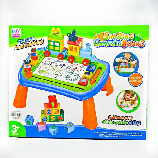 Sharing Graffiti Board Compact And Portable, Easy to set up & store, Mess-free learning and Education fun Board