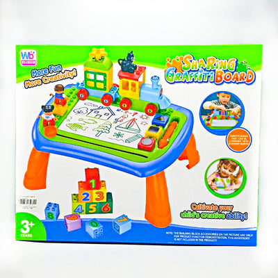 Sharing Graffiti Board Compact And Portable, Easy to set up & store, Mess-free learning and Education fun Board